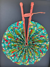 Load image into Gallery viewer, Authentic Ghanaian Breeze: Hand-Crafted Foldable Fans
