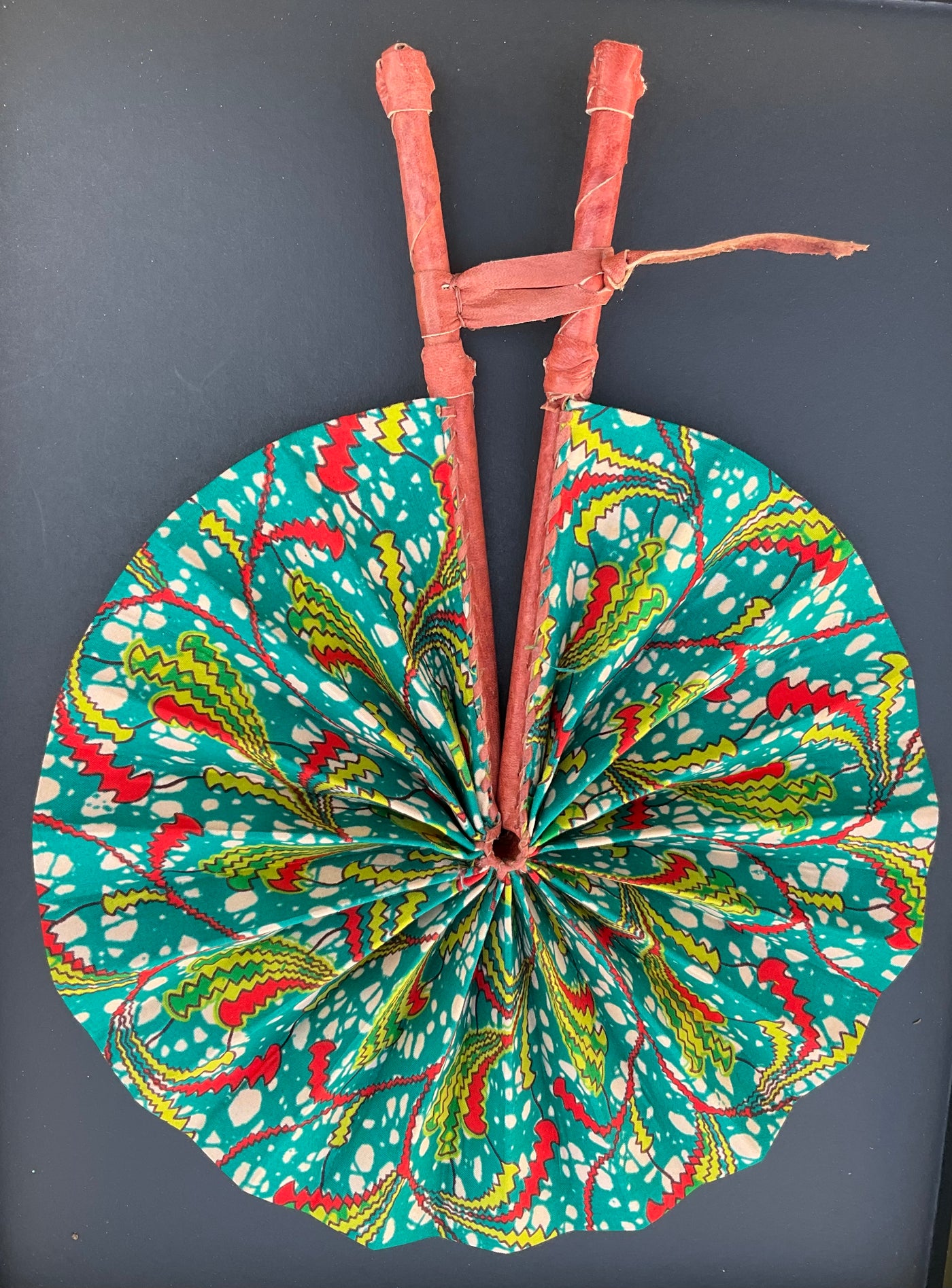 Authentic Ghanaian Breeze: Hand-Crafted Foldable Fans