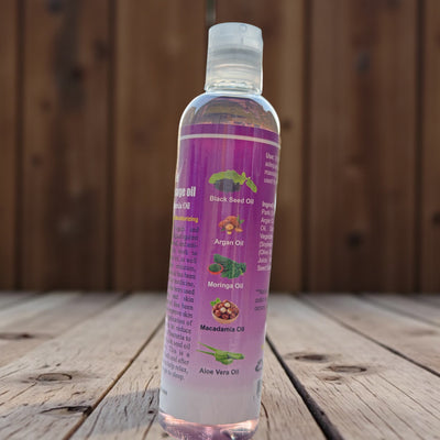 Black Seed Bath, Body & Massage Oil – With Argan, Macadamia, Moringa & Aloe Vera | Anti-Aging, Moisturizing & Soothing Skin Care