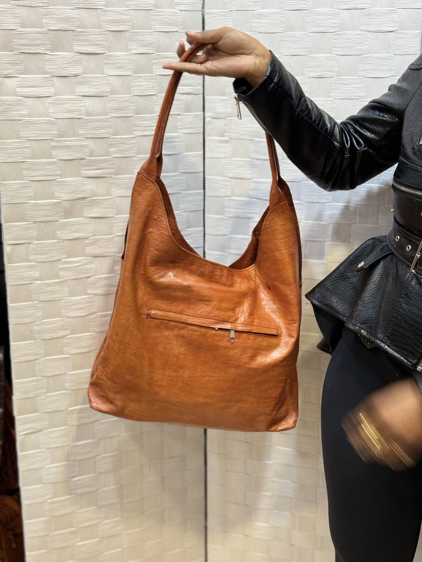 Tribal Essence: Handcrafted Mali Leather Bag