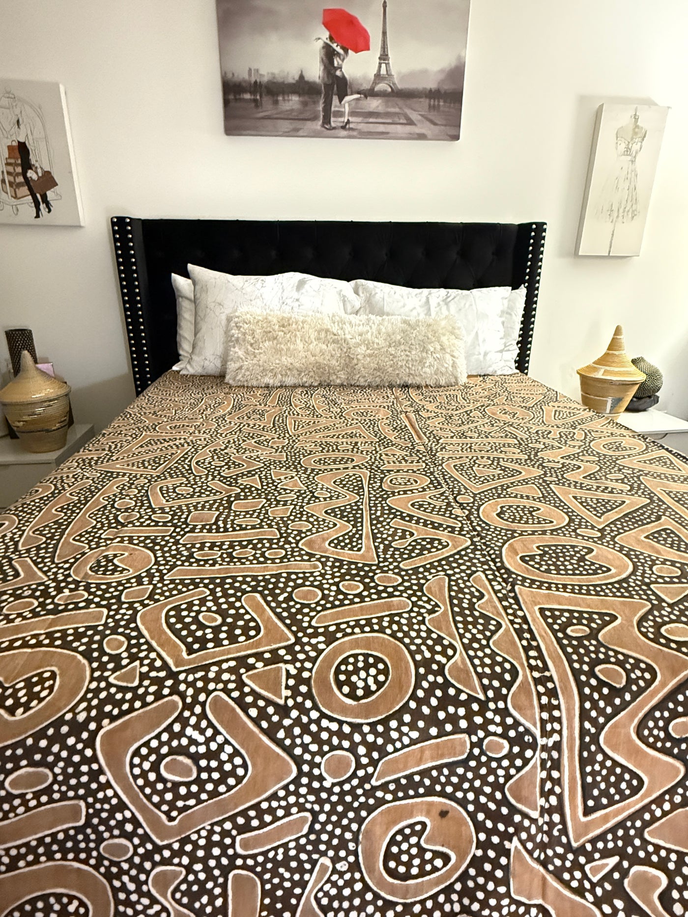 Desert Clay Mudcloth Blanket – 120” x 93”