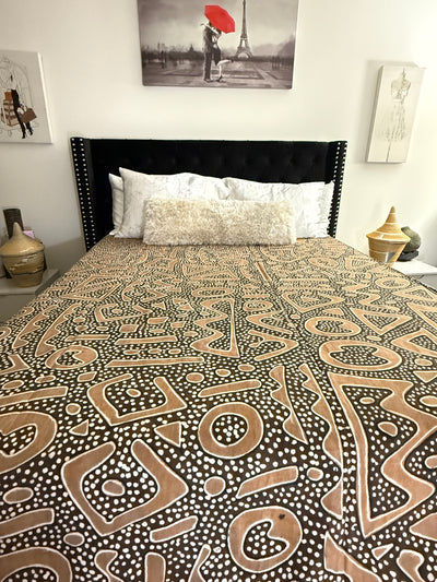 Desert Clay Mudcloth Blanket – 120” x 93”