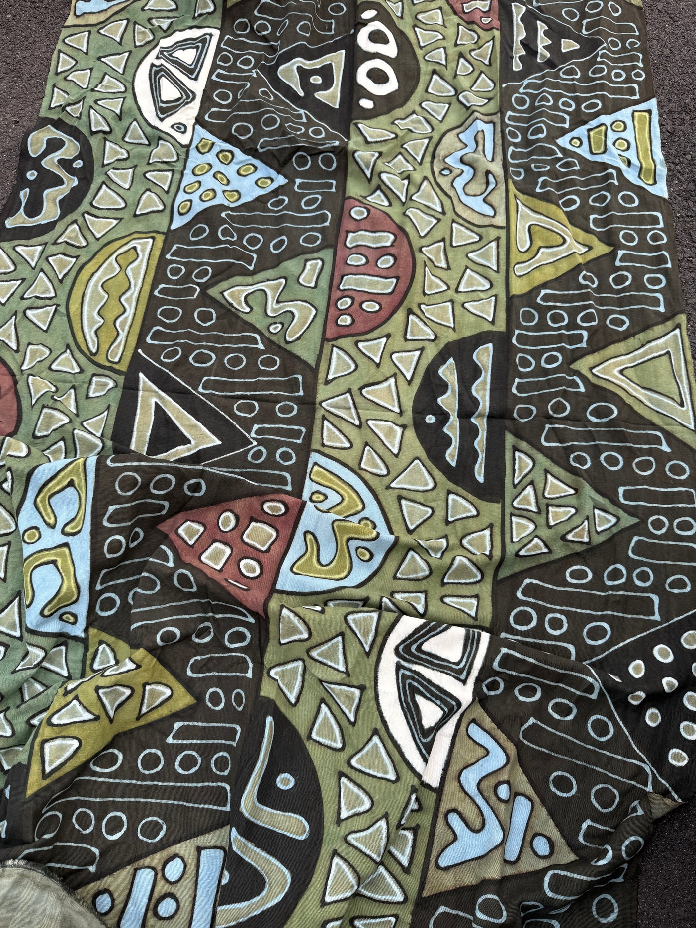 Earth Rhythm Mudcloth Textile – 78” x 44” (Handmade in Mali)