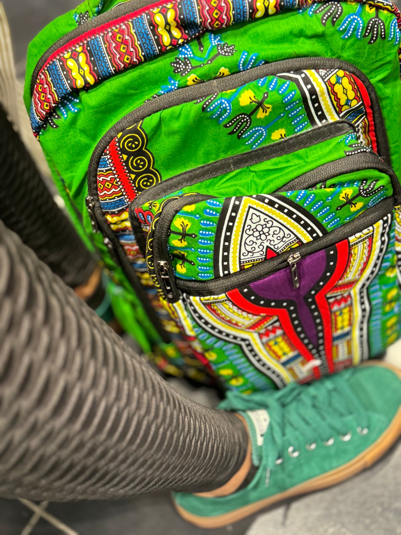 Vibrant African Print Backpacks - Perfect for Back to School