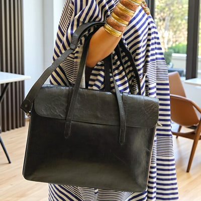 Malian Masterpiece: Hand-Stitched Real Leather Bag for the Discerning