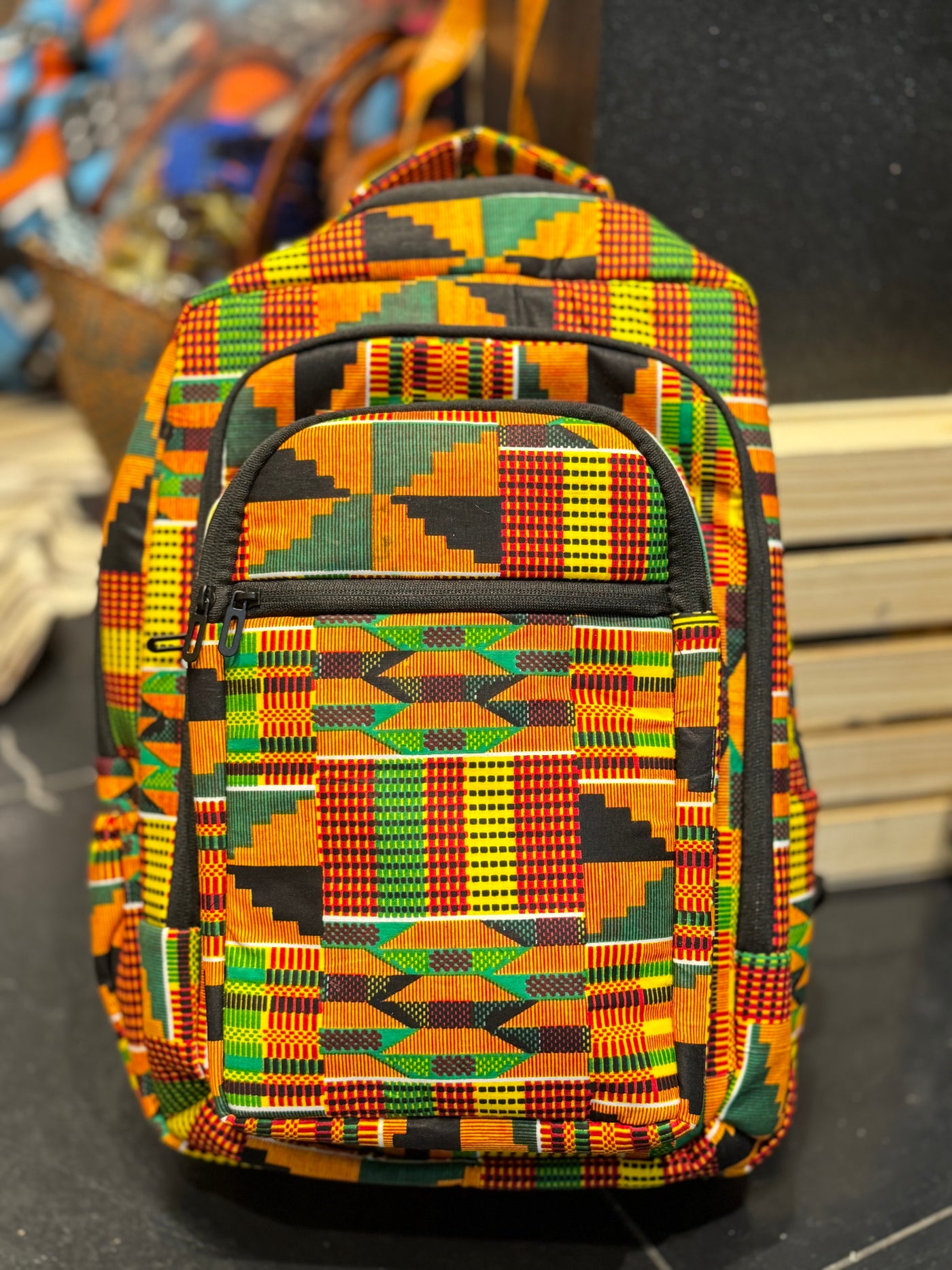 Vibrant African Print Backpacks - Perfect for Back to School