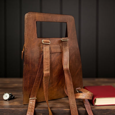 Desert Bloom: Hand-Tooled Mali Leather Bags