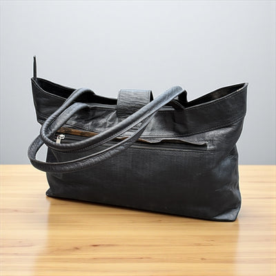 African Elegance: Unique Mali Leather Tote Bag