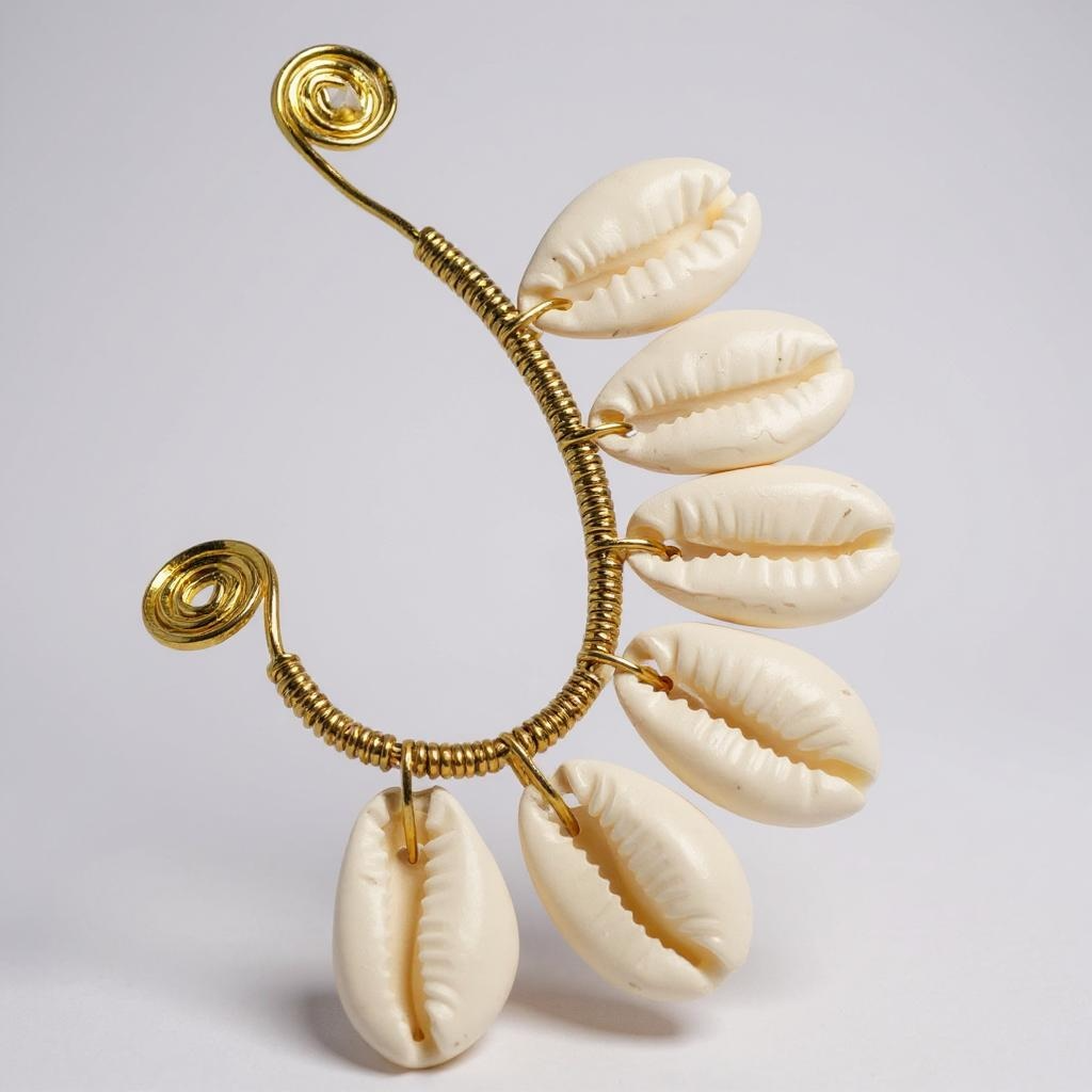 Gold Wire Wrapped Ear Cuff