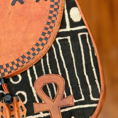 Mali Sunsets: Limited Edition Leather Messenger Bag 13”X14”