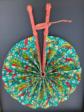 Load image into Gallery viewer, Authentic Ghanaian Breeze: Hand-Crafted Foldable Fans
