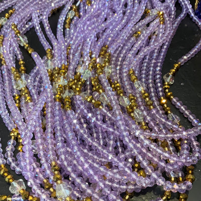 Lavender Crystals Waistbeads (Wholesale)