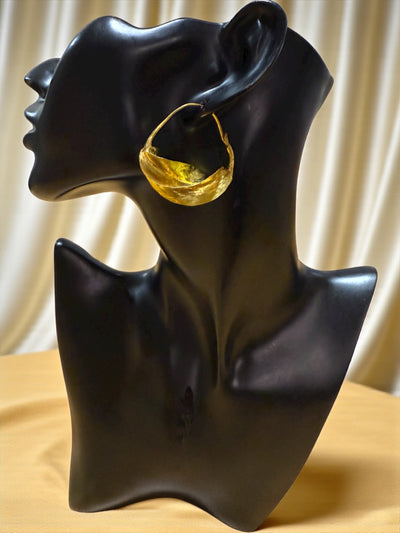 Classic Gold Plated Fulani Hoop Earrings – Multiple Sizes