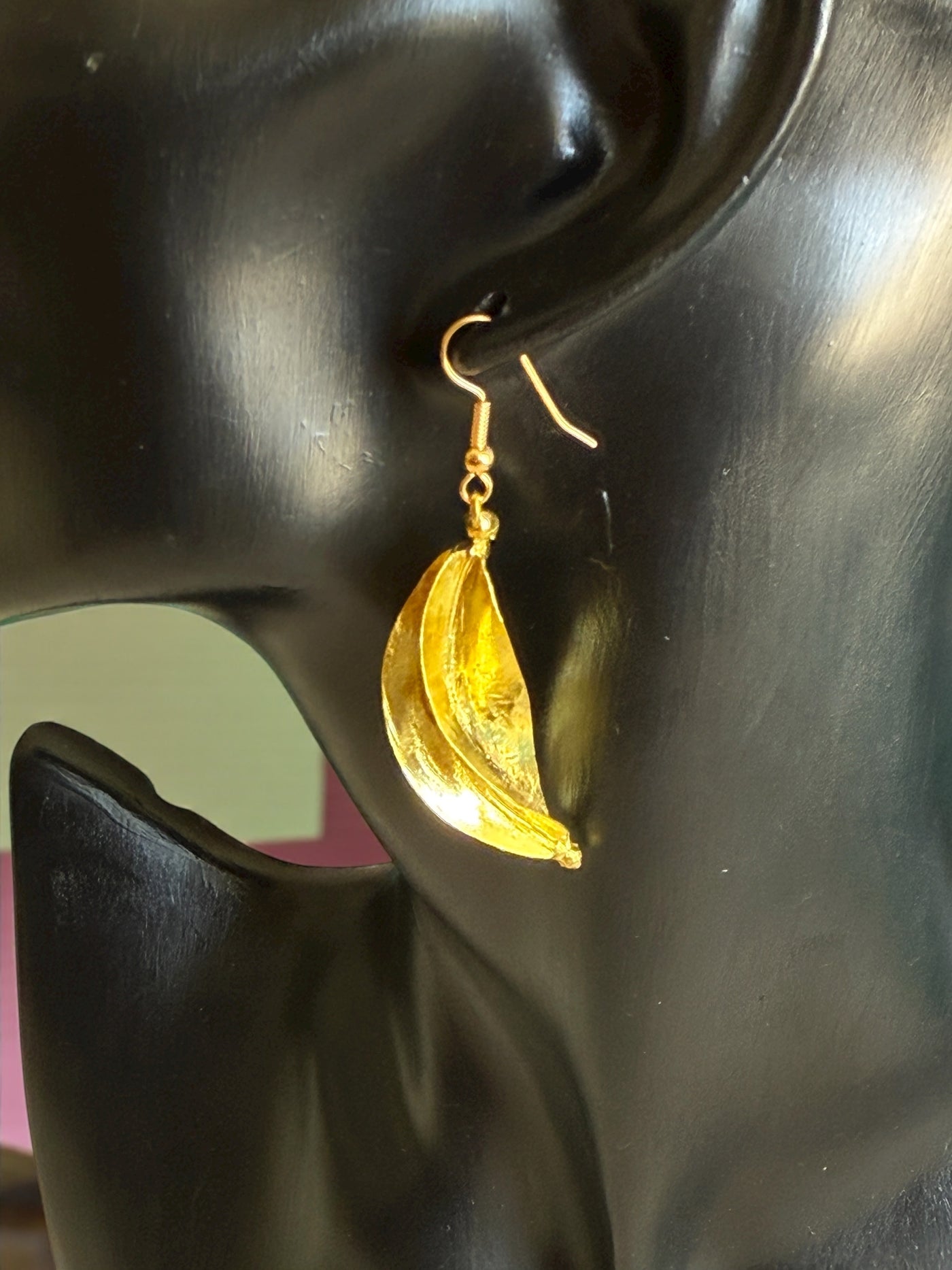 Saramani “Fulani Twirl Leaf” Earrings – 1.5 Inch Handcrafted Brass Elegance
