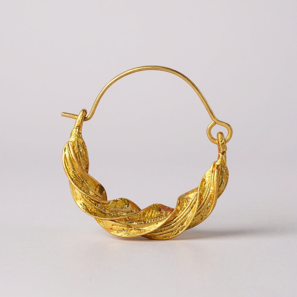 Slim Twisted Fulani Earrings – Handmade African Jewelry (1 Inch)