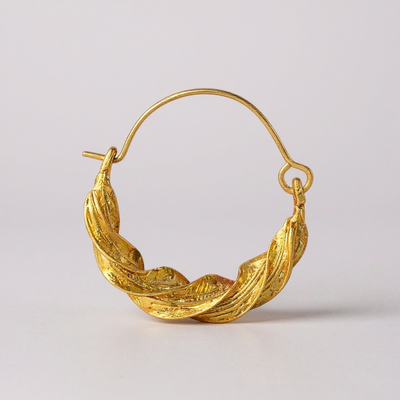 Slim Twisted Fulani Earrings – Handmade African Jewelry (1 Inch)