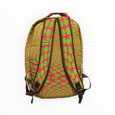 Saramani House Secret African Print Backpack – Bold, Unique, and Functional