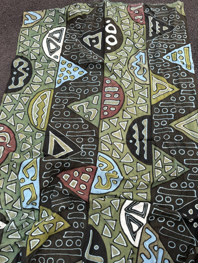 Earth Rhythm Mudcloth Textile – 78” x 44” (Handmade in Mali)