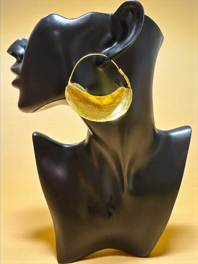 Classic Fulani Style 3 Hoop Earrings – 2.5 Inches (Gold & Silver Options)