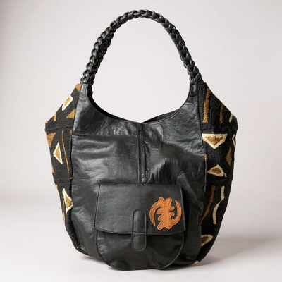 Tribal Essence: Handcrafted Mali Leather Bag