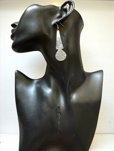 Camel Footprint Tuareg Earrings – Lightweight Aluminum Tribal Design