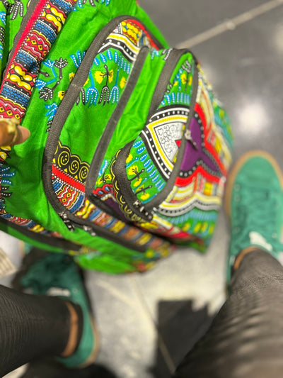 Vibrant African Print Backpacks - Perfect for Back to School