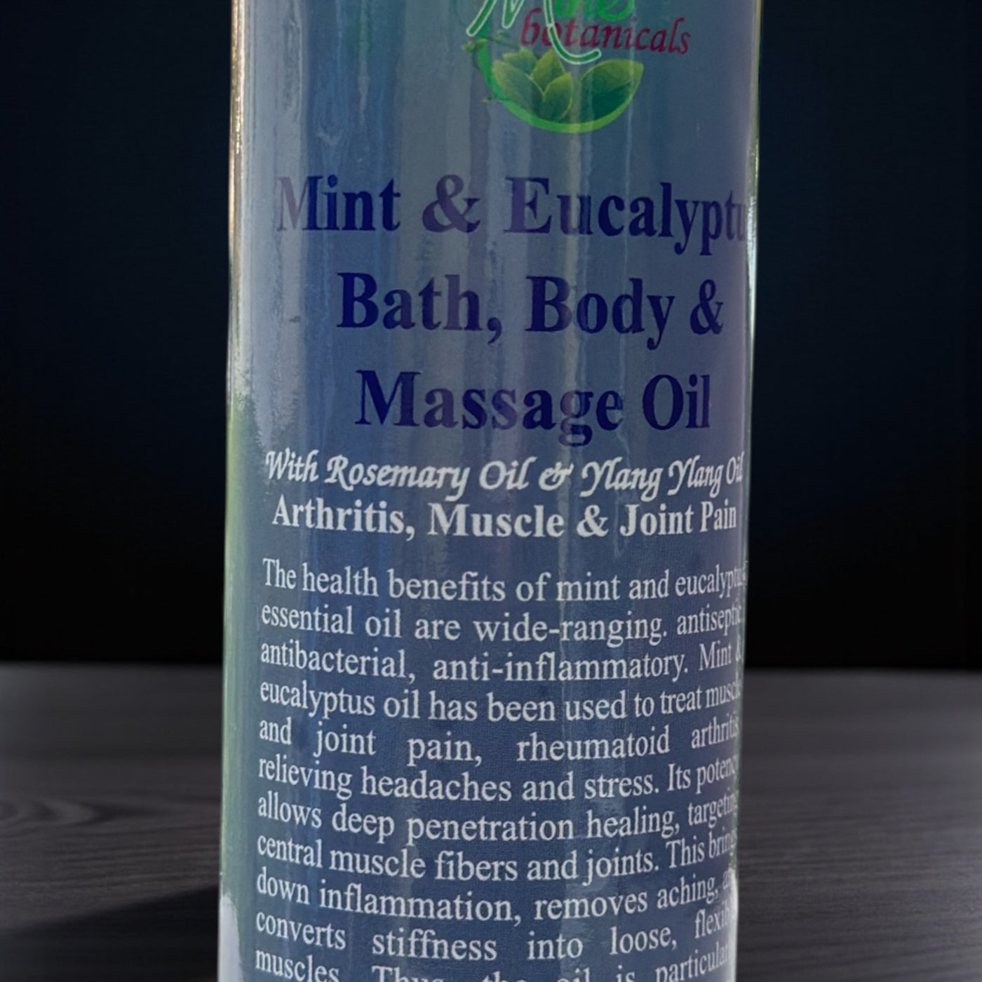 Mint & Eucalyptus Massage Oil – Muscle, Joint & Stress Relief