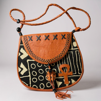 Mali Sunsets: Limited Edition Leather Messenger Bag 13”X14”