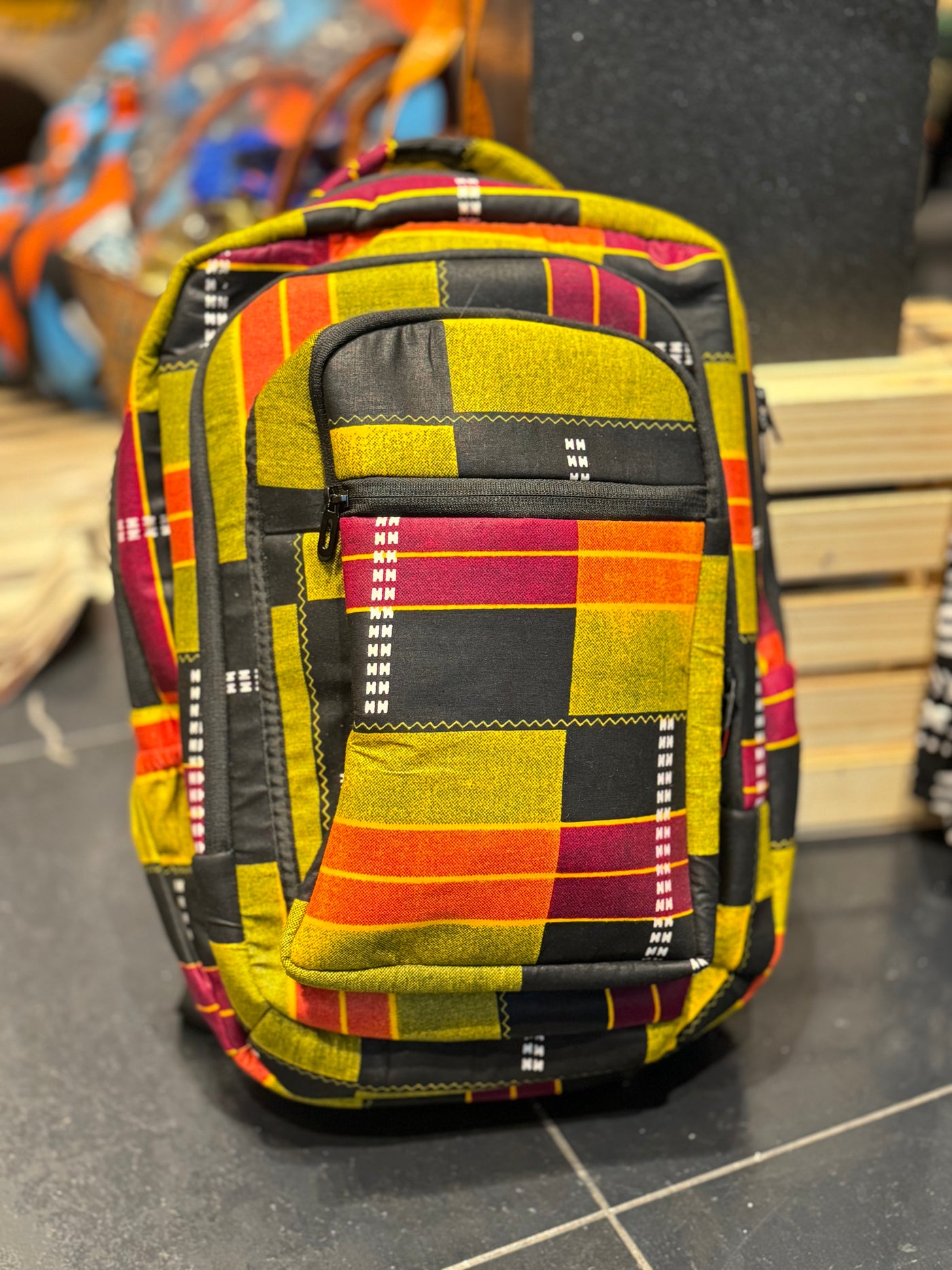 Vibrant African Print Backpacks - Perfect for Back to School