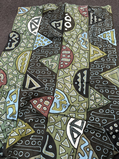 Earth Rhythm Mudcloth Textile – 78” x 44” (Handmade in Mali)