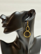 Load image into Gallery viewer, Nairobi Nights - Artisanal Brass Drop Earrings
