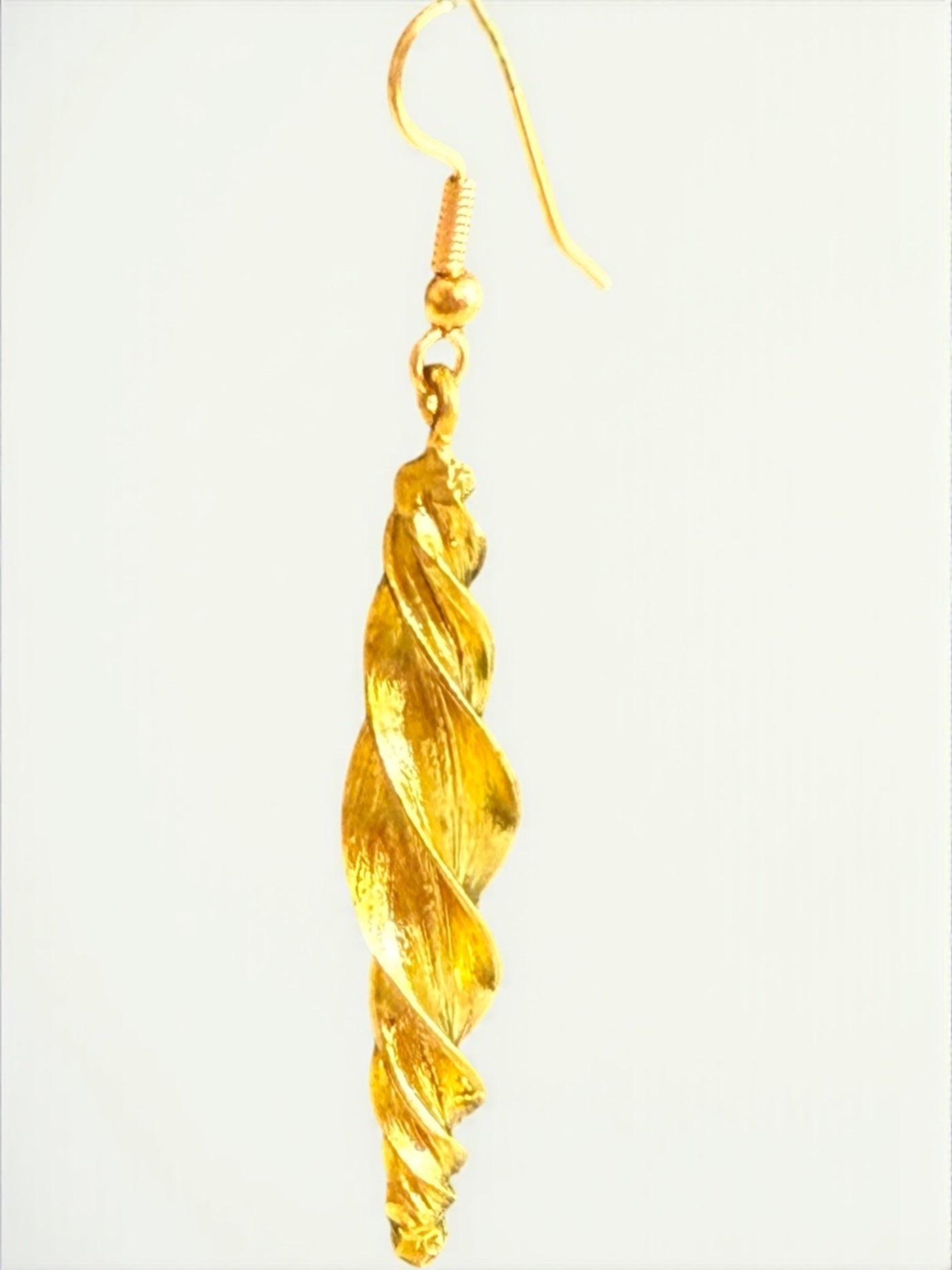 Saramani “Fulani Spiral Elegance” Earrings – 2 Inch Handcrafted Brass Statement