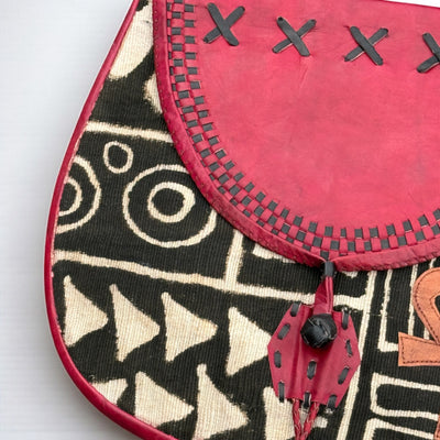 Mali Sunsets: Limited Edition Leather Messenger Bag 13”X14”