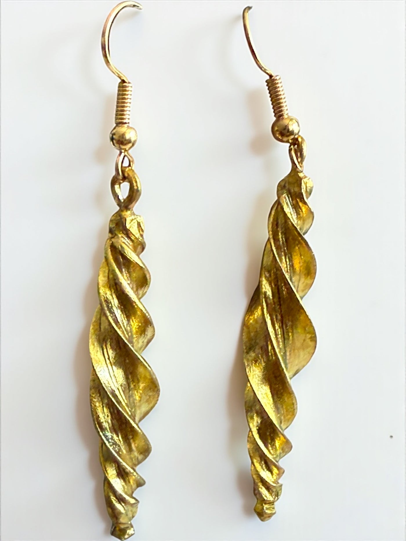 Saramani “Fulani Spiral Elegance” Earrings – 2 Inch Handcrafted Brass Statement