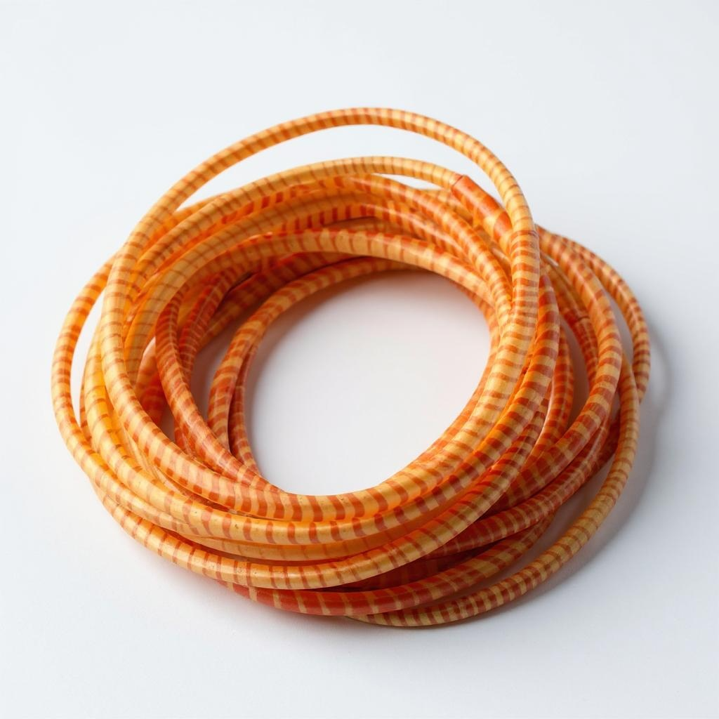 Handmade Recycled Flip-Flop Bracelet – Lightweight, Colorful & Eco-Friendly