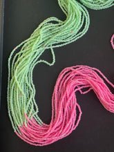 Load image into Gallery viewer, Two Tons Twenty Strands Green Pink Waistbeads
