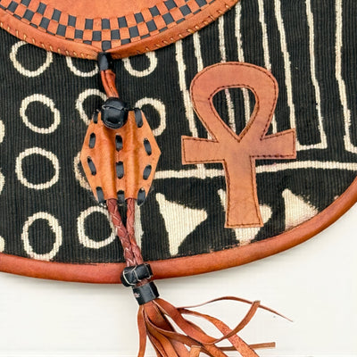 Mali Sunsets: Limited Edition Leather Messenger Bag 13”X14”