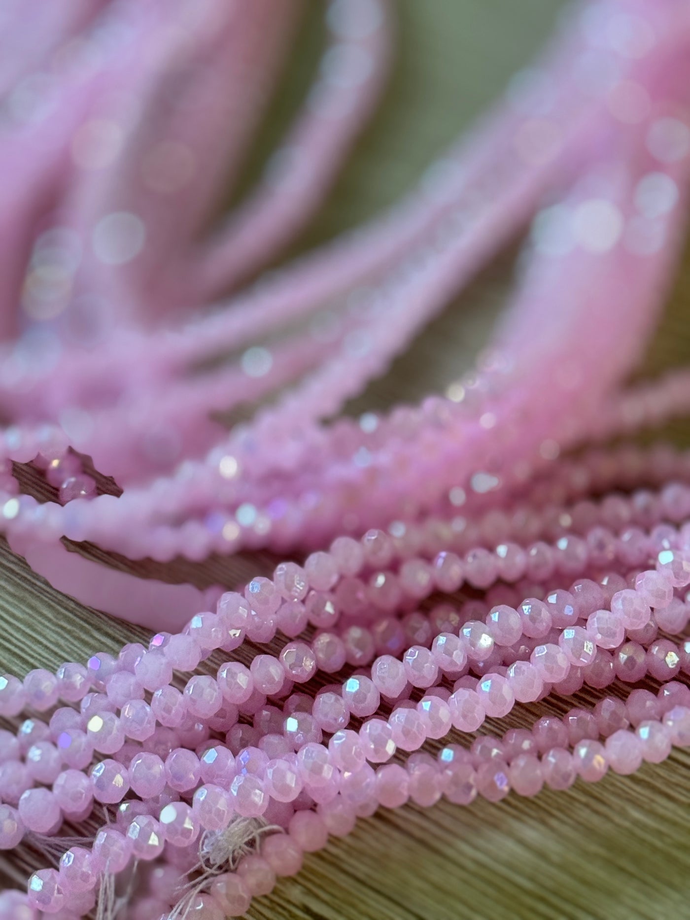 Pink crystal Waistbeads