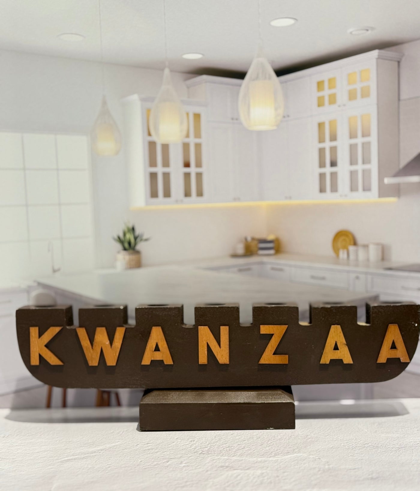 Handcrafted Kwanzaa kinara Candle Holders - Available in Two Stunning Colors