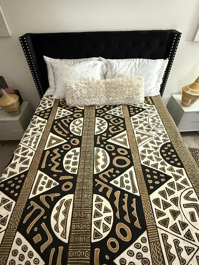 Nomad Dunes Mudcloth Blanket – 120” x 93”