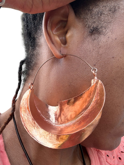 Copper Fulani Hoop Earrings – XS to Jumbo Sizes