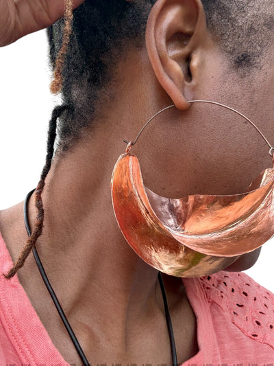 Copper Fulani Hoop Earrings – XS to Jumbo Sizes