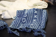 Load image into Gallery viewer, Two Tone Indigo Lightweight Scarf
