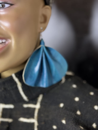 Oversized Leather Earrings Collection