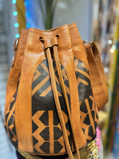 Traditional Treasures: Unique Handmade Leather Bag from Mali