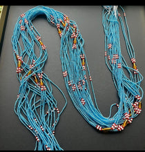 Load image into Gallery viewer, African Elegance Trio Blue Waistbeads
