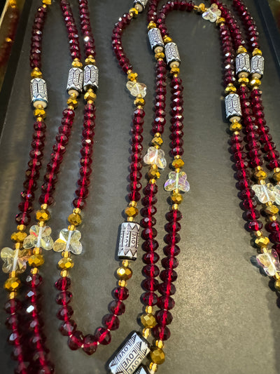 Jariatu (Queen)Authentic Ghana Red Waistbeads 47 Inches