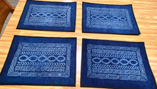 Load image into Gallery viewer, &quot;Malian Indigo Placemats - Handcrafted Heritage at Your Table&quot;
