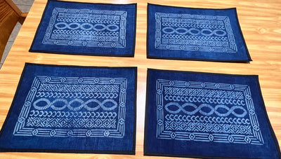 "Malian Indigo Placemats - Handcrafted Heritage at Your Table" (Wholesale)