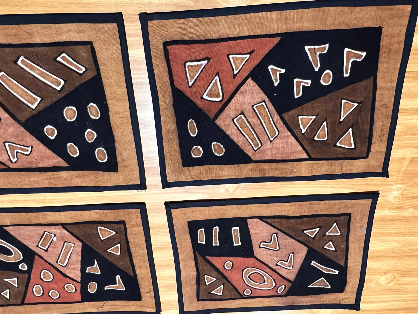 "Intricate Mudcloth Placemats: An Homage to Malian Artisans"